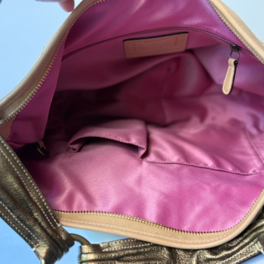 Coach Soho Studded Leather Tassel Hobo Bag - Picture 6 of 9